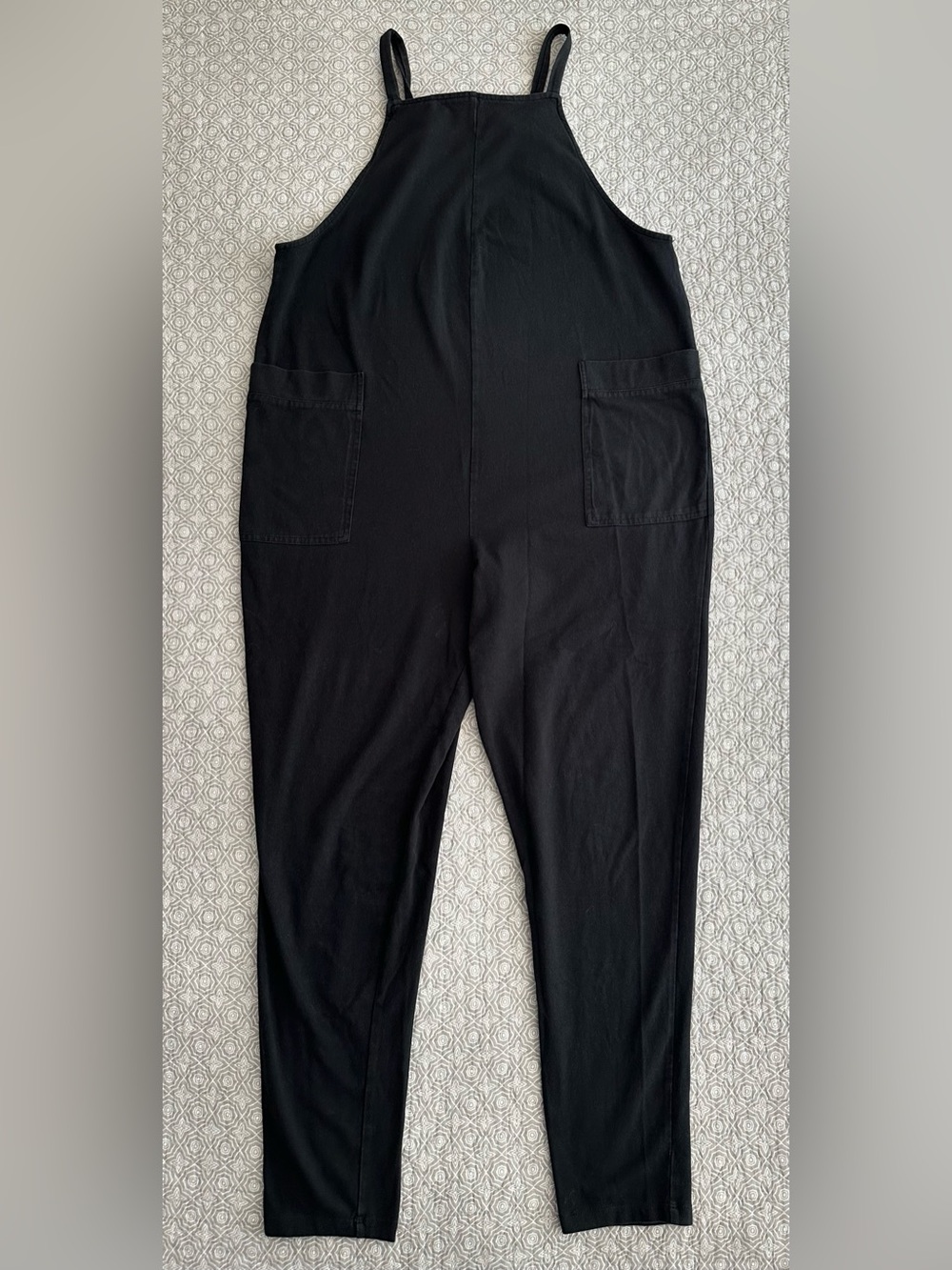 STORQ Anytime Overalls Maternity Jumpsuit Overalls Black Pockets Size 2 Small - Picture 7 of 10
